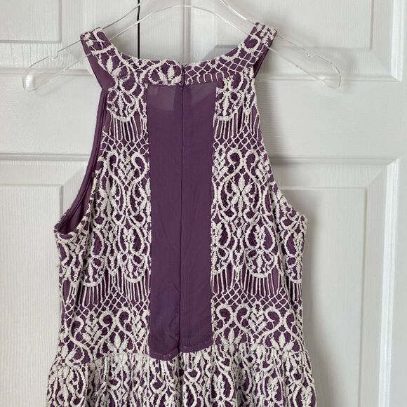Altar'd State Womens Lace‎ Embroidered Dress Purple Size M Classic Summer - Picture 6 of 7